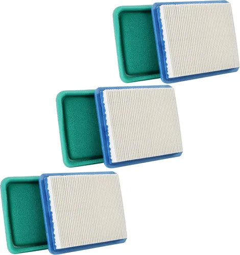 Paquete de 3 filtros de aire para cortacésped 491588S 491435S + prefiltro para BS 625E 675EX 725EX 625-675 Series, Toro 20332 20334, Honda