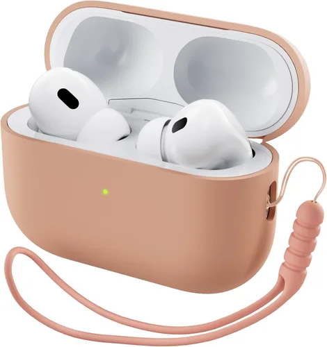 Miniatura 27 de ORNARTO Funda compatible con AirPods Pro 2 2022, silicona híbrida protectora completa para AirPods Pro de 2ª generación, cubierta frontal LED Azul