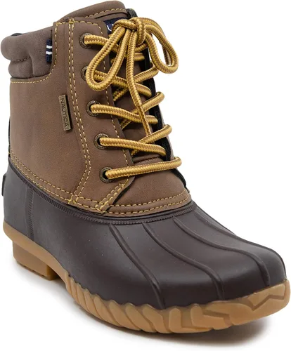 Nautica Botas de invierno impermeables para niños, botas de pato para niños, niñas y niños, niños (niños grandesniños pequeños)