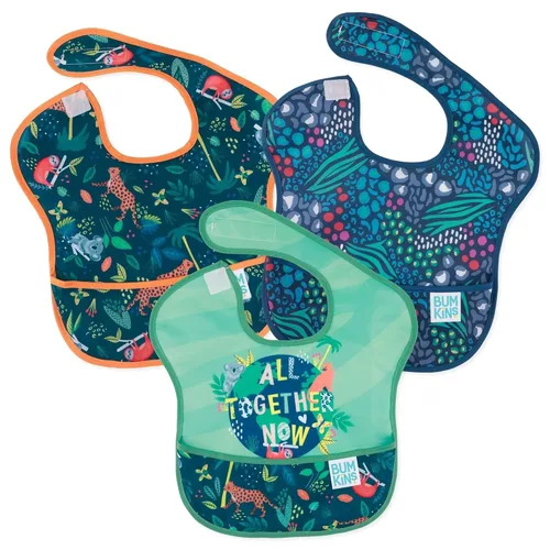 Miniatura 16 de Baberos Bumkins para Niña o Niño, SuperBib para Bebé y Niño Pequeño de 6-24 Meses, Imprescindible para Comer, Alimentar, Suministros de Destete LED