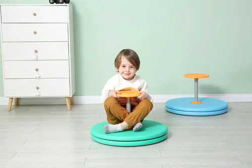 Miniatura 2 de Spinner-X - Juguete sensorial giratorio sentado, juguete giratorio de mayor tamaño y material duradero para niños a partir de 3 años (verde) por