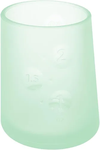 Miniatura 7 de Olababy First Cup Clear Sense - Taza de entrenamiento infantil 100% silicona, vaso medicinal de 2 onzas para recién nacido, diseño antideslizante