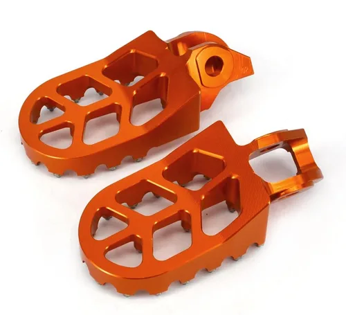 Miniatura 5 de Estriberas para motocicleta, pedales CNC para motocross 85-450 SX SXF EXC EXCF XC XCF 2016-2023 EC300 EC250F EC350F 21-23 Dirt Bike Naranja