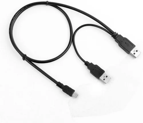Miniatura 2 de MaxLLTo™ Cable de datos cargador USB Y para EMC Iomega eGo USB 2.0 disco duro portátil HDD