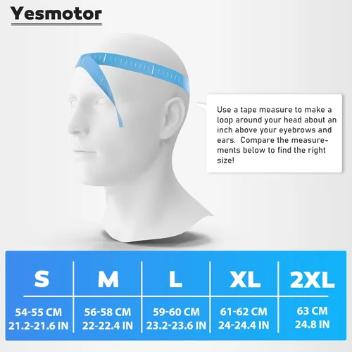 Miniatura 5 de Yesmotor Casco de motocicleta 3/4 Casco retro de cara abierta Vespa para scooters con visera transparente para hombres y mujeres - Aprobado por DOT