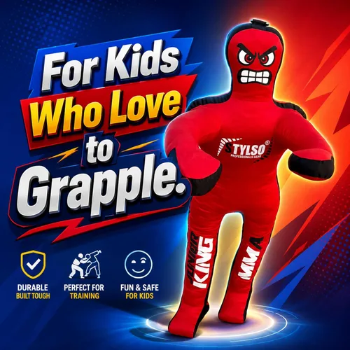 Miniatura 2 de Maniquí de lucha libre sin relleno para niños – Maniquí de agarre juvenil BJJ, MMA, Jiu Jitsu y compañero de entrenamiento de judo – Compañero