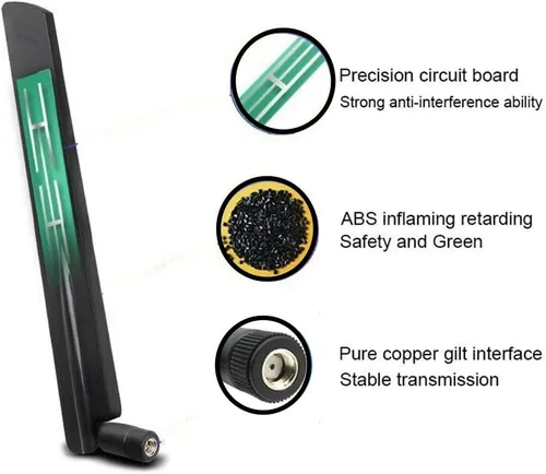 Miniatura 3 de Antena celular 10dBi 4G LTE SMA macho para 4G LTE CPE Router Hotspot Celular Gateway Trail Seguridad IP Cámara AT&T, Verizon, Sprint, T-Mobile