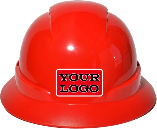 Miniatura 18 de Casco de trabajo de construcción personalizado Casco de seguridad con suspensión de trinquete de 6 puntos con ventilación negro (C-BLACK)