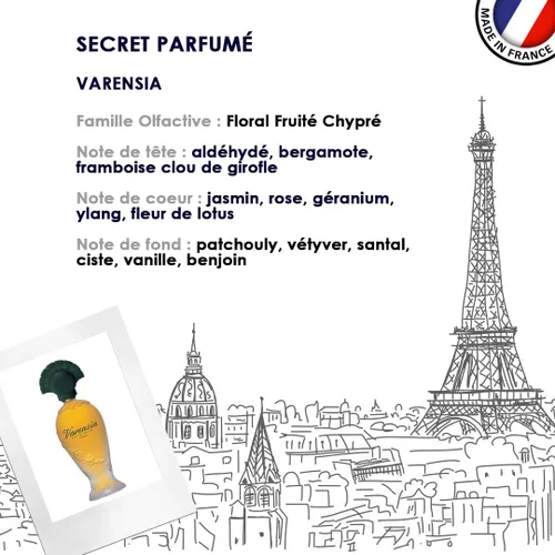Miniatura 5 de Ulric De Varens VARENSIA - Eau De Parfum para mujer, set de 2 piezas - Aroma terroso, afrutado, floral - Notas de flor de loto, clavo, frambuesa