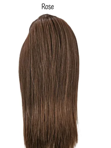 Miniatura 5 de Girly Curls - Extensión de cola de caballo recta para porrista, pieza de cabello de 40,64 cm (Rosa)