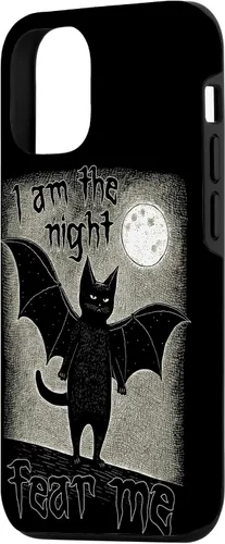 Miniatura 2 de Funda para iPhone 15 I Am The Night Fear Me Cute Black Cat Bat Punk Goth Grunge