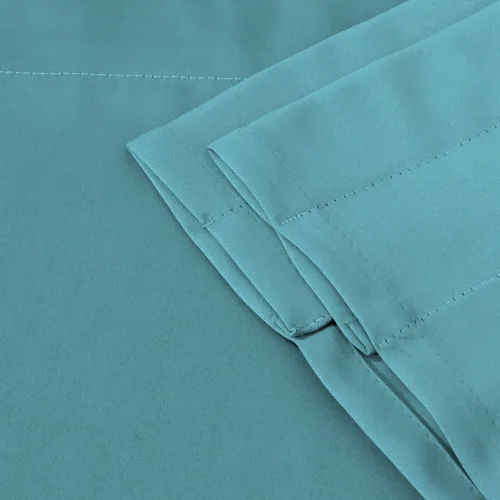 Miniatura 5 de Turquoize - Cenefa opaca para ventanas de cocina/baño/sala de estar/dormitorio con aislamiento térmico, cenefa festoneada con bolsillo para Aqua