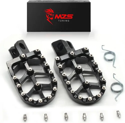 Miniatura 16 de MZS Estriberas eléctricas para motocross compatibles con X3 XXX MX3 MX4 MX5, estriberas Ebike MX más anchas reposapiés resto pedal CNC aluminio negro