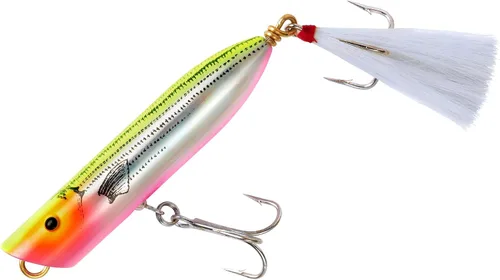 Miniatura 28 de Creek Chub Striper Strike - Señuelo de pesca de fundición larga de hundimiento lento, grado de agua salada Silver Flash