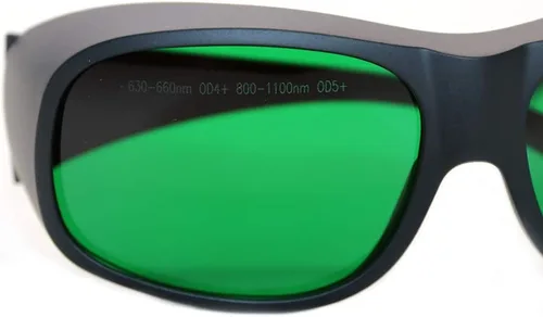 Miniatura 5 de LaserPair - Gafas de seguridad láser rojas 630-660nm OD4+, diodo, 800-1100nm, OD5+, gafas de seguridad láser, gafas de protección ocular