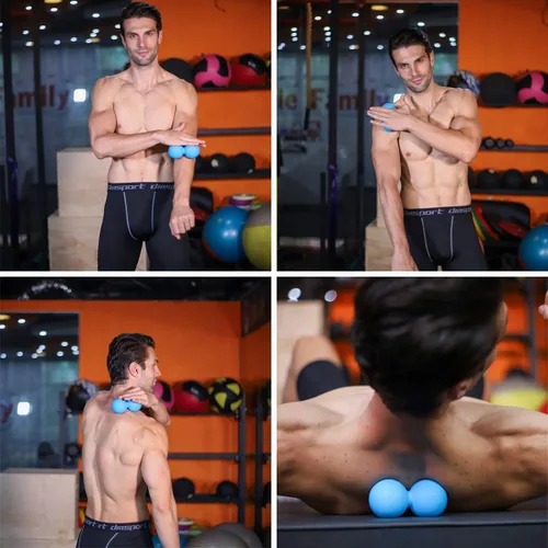 Miniatura 6 de 5BILLION FITNESS Bola de Masaje de Cacahuete – Bola de Masaje de Lacrosse Doble y Bola de Movilidad para Fisioterapia – Herramienta de Masaje