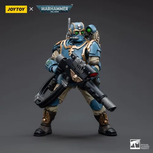 Miniatura 7 de JOYTOY 1/18 Figuras de acción Warhammer 40K Mecha Joy Figura de juguete Modelo Juguetes Astra Militarum Tempestus Scions Squad 55th Kappic Eagles