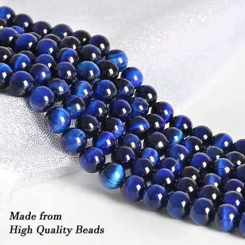 Miniatura 5 de BONNY BOXX Pulsera de piedras semipreciosas de 0.150.230.315 pulgadas (460.315 in) para hombres y mujeres, joyería