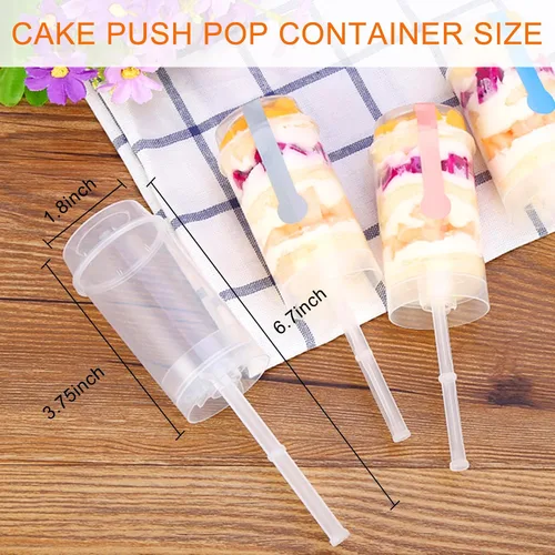 Miniatura 2 de Paquete de 24 recipientes para tartas con tapas, multiusos, recipientes de plástico reutilizables para tartas, para cupcakes, confeti, helados
