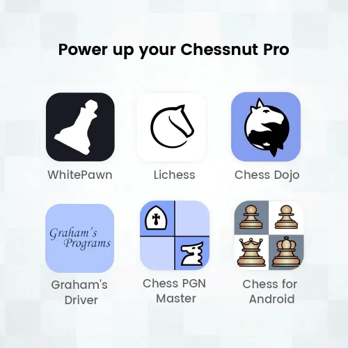 Miniatura 7 de Chessnut Tablero de ajedrez electrónico de tamaño profesional de torneo: tablero de 21.7 in, reconocimiento completo de piezas de madera
