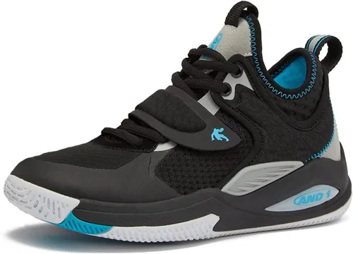 AND1 Zapatos de baloncesto para niños y niñas, tenis de baloncesto geniales para niños, talla 11 a niño grande 7, tenis de caña media o alta para