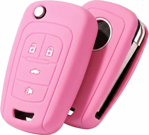 Miniatura 19 de ELOHEI Funda para llavero de Chevy, funda de TPU suave para Chevy Chevrolet Equinox Camaro Cruze Malibu Sonic Volt Park Impala Buick Encore Allure