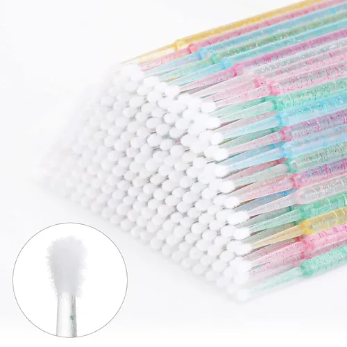 Miniatura 3 de Tbestmax 1000 piezas de microcepillos de cristal aplicadores desechables microwabs para extensiones de pestañas micro varitas Spoolie 5