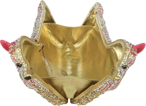 Miniatura 6 de Boutique De FGG Bolsas de noche para cachorros y embragues para mujer, fiesta formal, caniche, perro, bolso de mano de cristal, bolso de mano de boda