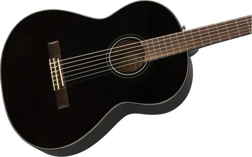 Miniatura 3 de Fender CN-60S - Guitarra acústica de concierto (nailon), color negro