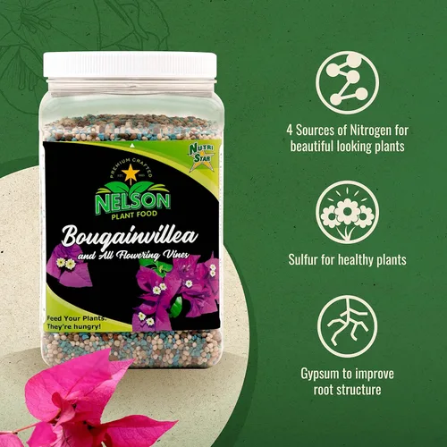 Miniatura 3 de Nelson Plant Food Para todas las vides florecientes, trompeta de buganvilla, glicina, madreselvas, fertilizante granular para interiores