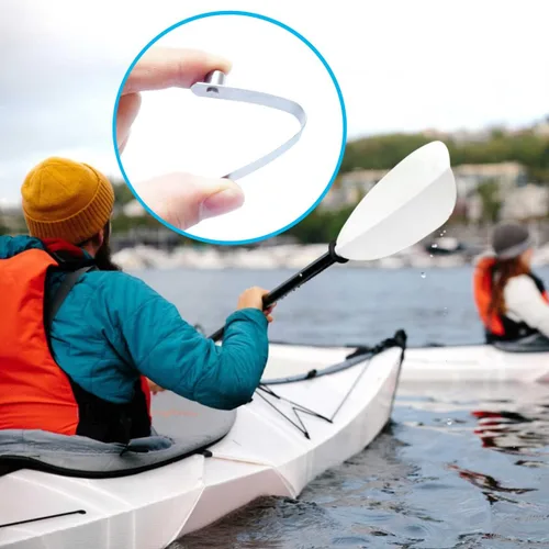 Miniatura 7 de 8 clips de resorte de remo para kayak, clip de botón de resorte de acero inoxidable, clips de pasador de bloqueo de tubo para kayak, remo