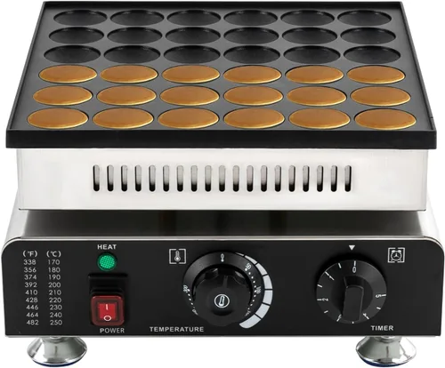 Miniatura 14 de Máquina eléctrica para hacer gofres de 1300 W, máquina eléctrica de doble cabezal para gofres de 122-572 ℉ para uso doméstico y comercial