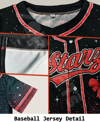 Miniatura 4 de Camiseta de béisbol de uniforme de animadora personalizada, camiseta de animadora para niñas, mujeres, jóvenes, niños, camiseta con purpurina