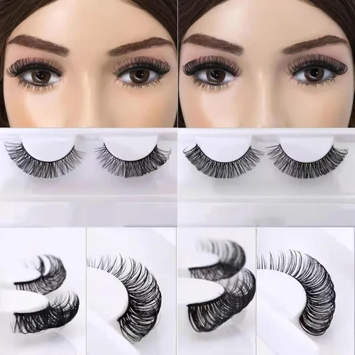 Miniatura 81 de 10 pares de pestañas rusas 3D voluminosas, con curvatura DD, pestañas postizas de visón sintético, pestañas de 19/32 de pulgada que parecen S09