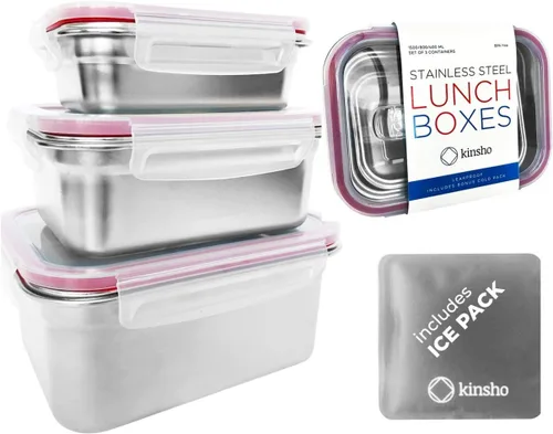 Miniatura 9 de Recipientes de acero inoxidable de dinosaurio para niños pequeños, loncheras, tapas de silicona antiderrames, almacenamiento de alimentos de metal