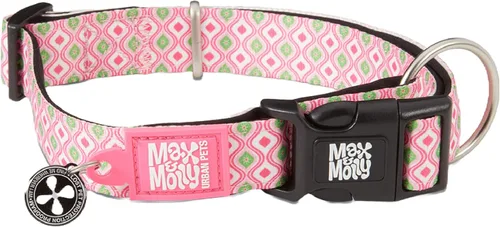 Miniatura 25 de Max & Molly Urban Pets Smart ID - Collar para perro con etiqueta de seguridad QR Gotcha! para mascotas y perfil de mascota personalizado, neopreno