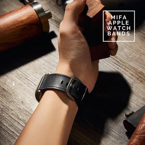 Miniatura 7 de Compatible con Apple Watch Band de 1.929 in 1.811 in 1.772 in 1.732 in 1.654 in, correas híbridas de silicona Mifa para hombres y mujeres, correa