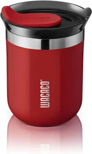 Miniatura 21 de Taza de viaje Octaroma Classico de WACACO, vaso de viaje de acero inoxidable de doble pared con tapa para beber, 6 fl oz (180ml), ámbar amarillo