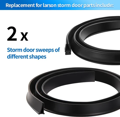 Miniatura 3 de Piezas de repuesto para puerta de tormenta, para Larson y Pella Storm Expansor de puerta, barrido para puertas de vinilo y metal, tira de goma