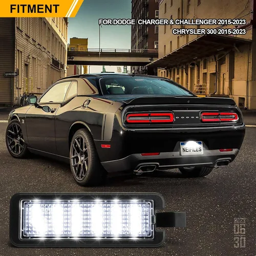 Miniatura 2 de Luces LED para matrícula compatibles con Dodge Charger Challenger Chrysler 300 2015-2023, luz de matrícula de repuesto