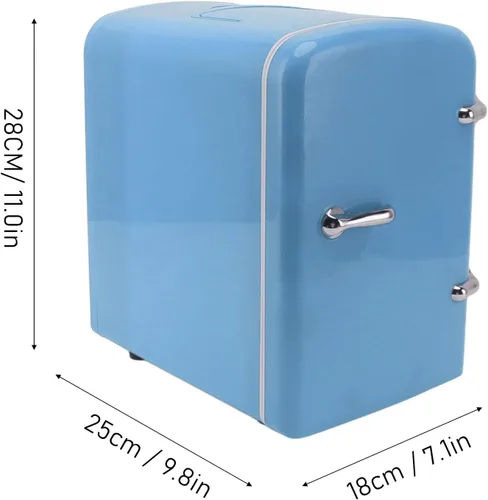 Miniatura 9 de Luqeeg Mini refrigerador de belleza, refrigerador portátil de 4 L, calentador de refrigerador, accesorio de escritorio para el hogar, oficina