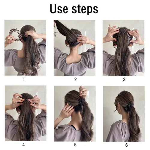 Miniatura 3 de Bird Nest - Pinzas para el cabello, soporte para cola de caballo, pinzas para el cabello, bandas para el cabello, accesorios para el cabello