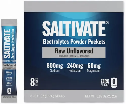 Miniatura 17 de Electrolitos Altos en Sodio HSA FSA Hidratación de Naranja Salada con Stevia Polvo de Electrolitos para Ayuno, POTS, Recuperación del Sudor