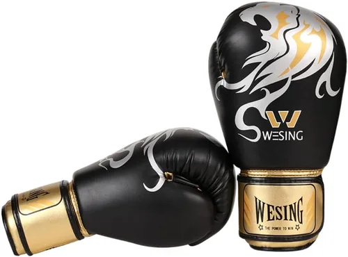 Miniatura 3 de Wesing - Guantes de boxeo de grado profesional para mujeres y hombres, guantes de entrenamiento de gel para kickboxing, guantes de entrenamiento