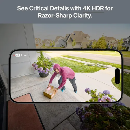 Miniatura 7 de Cámara de Seguridad Arlo Ultra 4K HDR (3ª Generación, Lanzamiento 2025) + SmartHub, Alimentación por Batería, Respuesta de Emergencia, Subtítulos