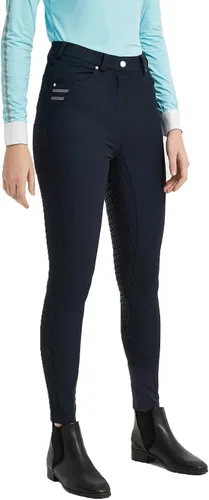 Miniatura 6 de FunRiding Pantalones de montar a caballo con agarre de silicona para mujer Cintura media con visera delantera