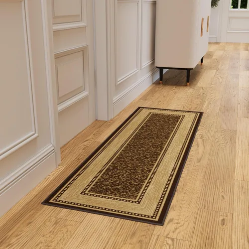 Miniatura 9 de Ottomanson Alfombra Corredor de Pasillo de 20" x 59" pulgadas, Alfombras de Área con Borde Antideslizante, Fácil de Limpiar, Alfombra Corredor