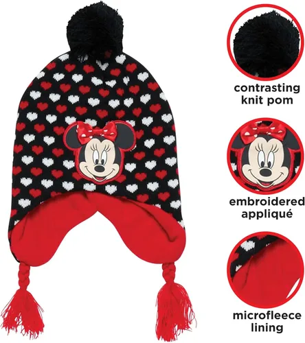 Miniatura 2 de Disney Conjunto de gorro y guantes de invierno de Minnie Mouse para niñas niñasniñas