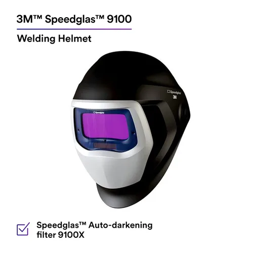 Miniatura 2 de 3M Speedglas - Casco de soldadura 9100 06-0100-20SW, con lente de oscurecimiento automático ADF 9100X