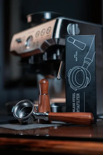 Miniatura 9 de Pawa Portafiltro sin fondo de 2.126 in – Incluye cesta de filtro Compatible con Breville Barista Express y 2.126 in Breville Machines